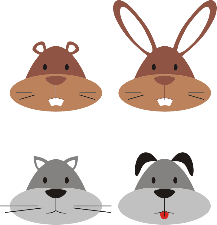 Animal Head Png - Gopher Head Clip Art (717x743), Png Download