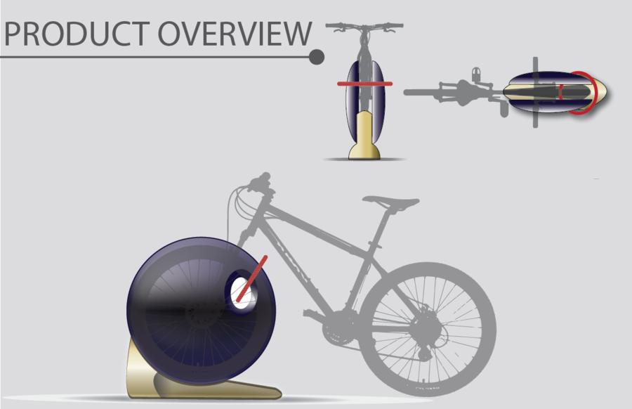 Eclipse Bike Rack - Hybrid Bicycle (900x582), Png Download