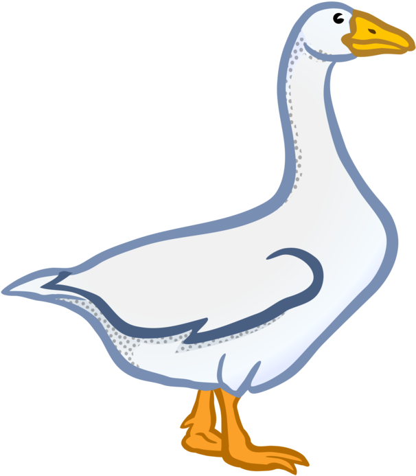 Canada Goose Cygnini Duck Bird - Clipart Goose (703x750), Png Download