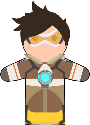 Overwatch Finger Puppets - Cartoon (361x480), Png Download