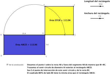 Un Rectángulo Y Un Cuadrado Con La Misma Área - Cuadrado Es Un Rectangulo (516x320), Png Download