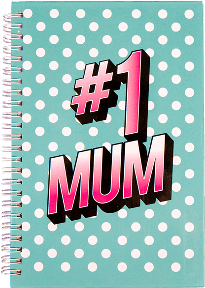 #1 Mum A5 Spiral Notebook - Comfort Object (600x600), Png Download