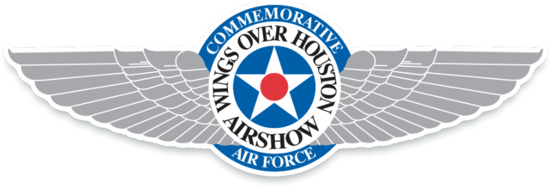 Caf Wings Over Houston - Wings Over Houston Logo (800x273), Png Download