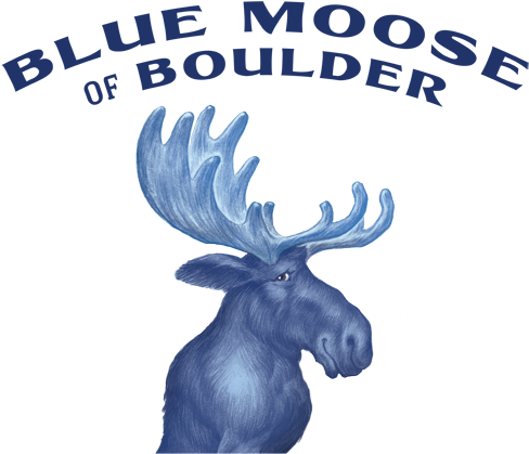 Blue Moose Of Boulder (500x430), Png Download