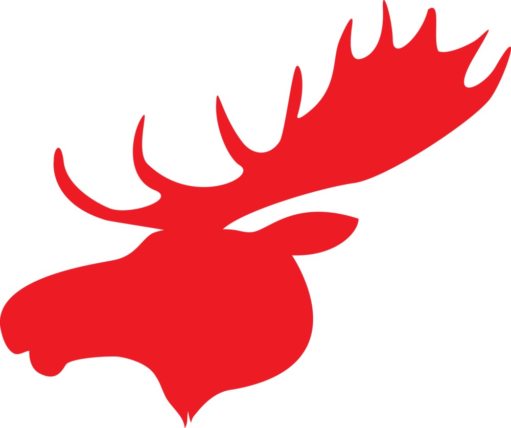 Red Moose Final (1000x837), Png Download