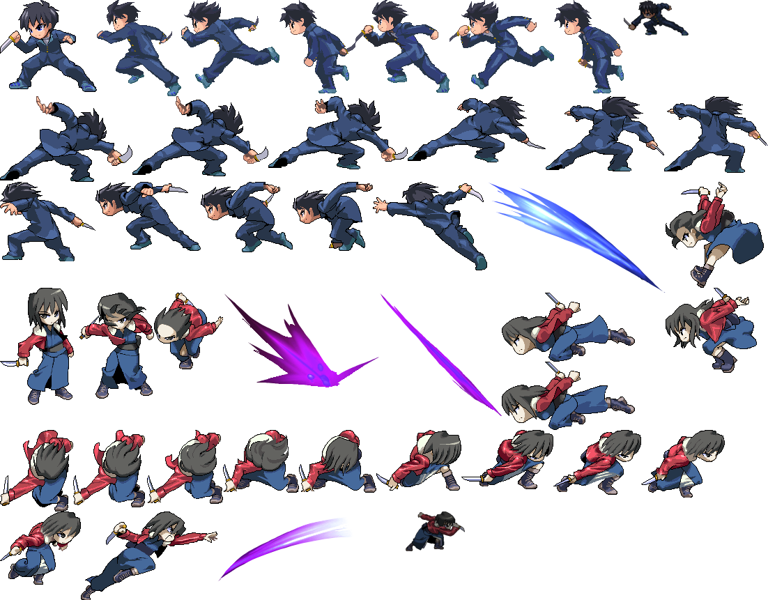 Click For Full Sized Image Kasane Sprites - Mark Of The Ninja Sprites (1102x861), Png Download