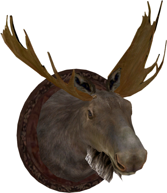 Mounted Moose Head - Moose Zt2 Download Library (618x618), Png Download