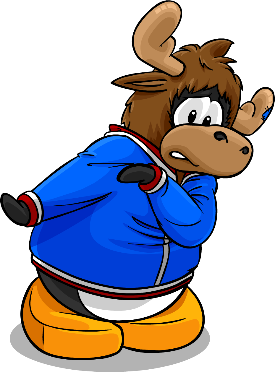 Zeus The Moose - Club Penguin Moose Head (1258x1258), Png Download
