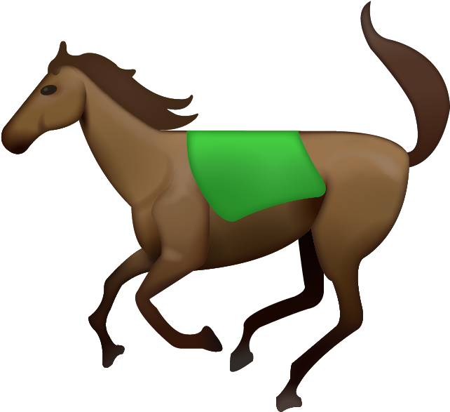 Download Ai File - 🐎 Emoji (676x622), Png Download