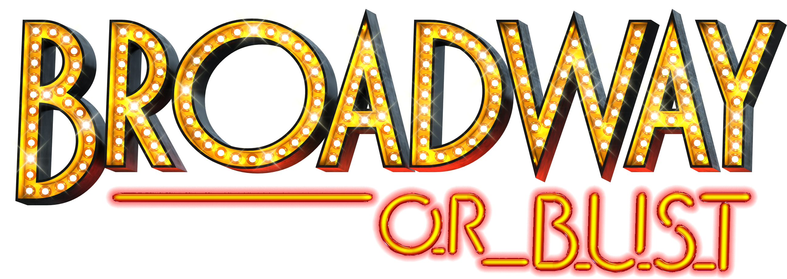 Broadway Or Bust (3500x1670), Png Download