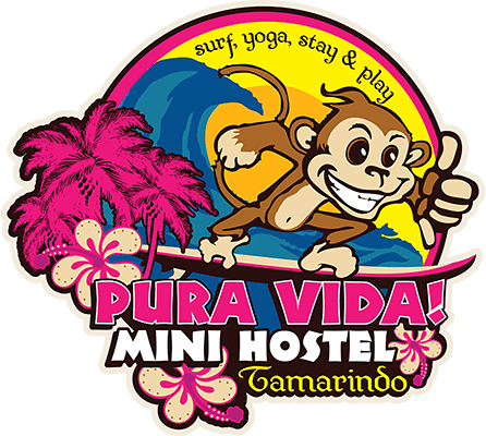 Pura Vida Mini Hostel Tamarindo Logo - Logos De Costa Rica Pura Vida (446x400), Png Download