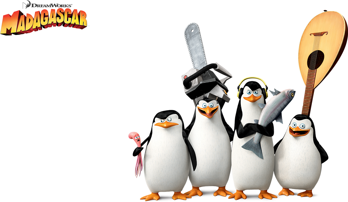 Penguins Of Madagascar Free Png Image - Penguins Of Madagascar (1500x1000), Png Download