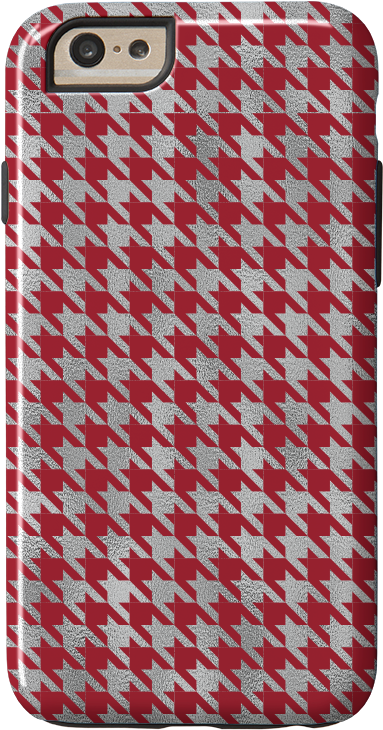 Houndstooth Tinsel - Classic Hounds Tooth Pattern Queen Duvet (576x864), Png Download