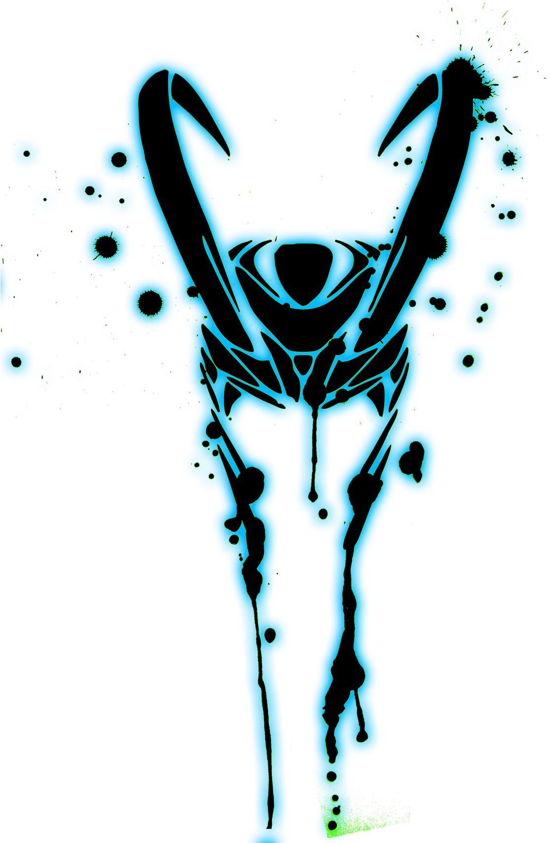 I Like This Repeated Idea Of Loki's Helmet Meltingi - Casco De Loki Tatuaje (1280x1707), Png Download