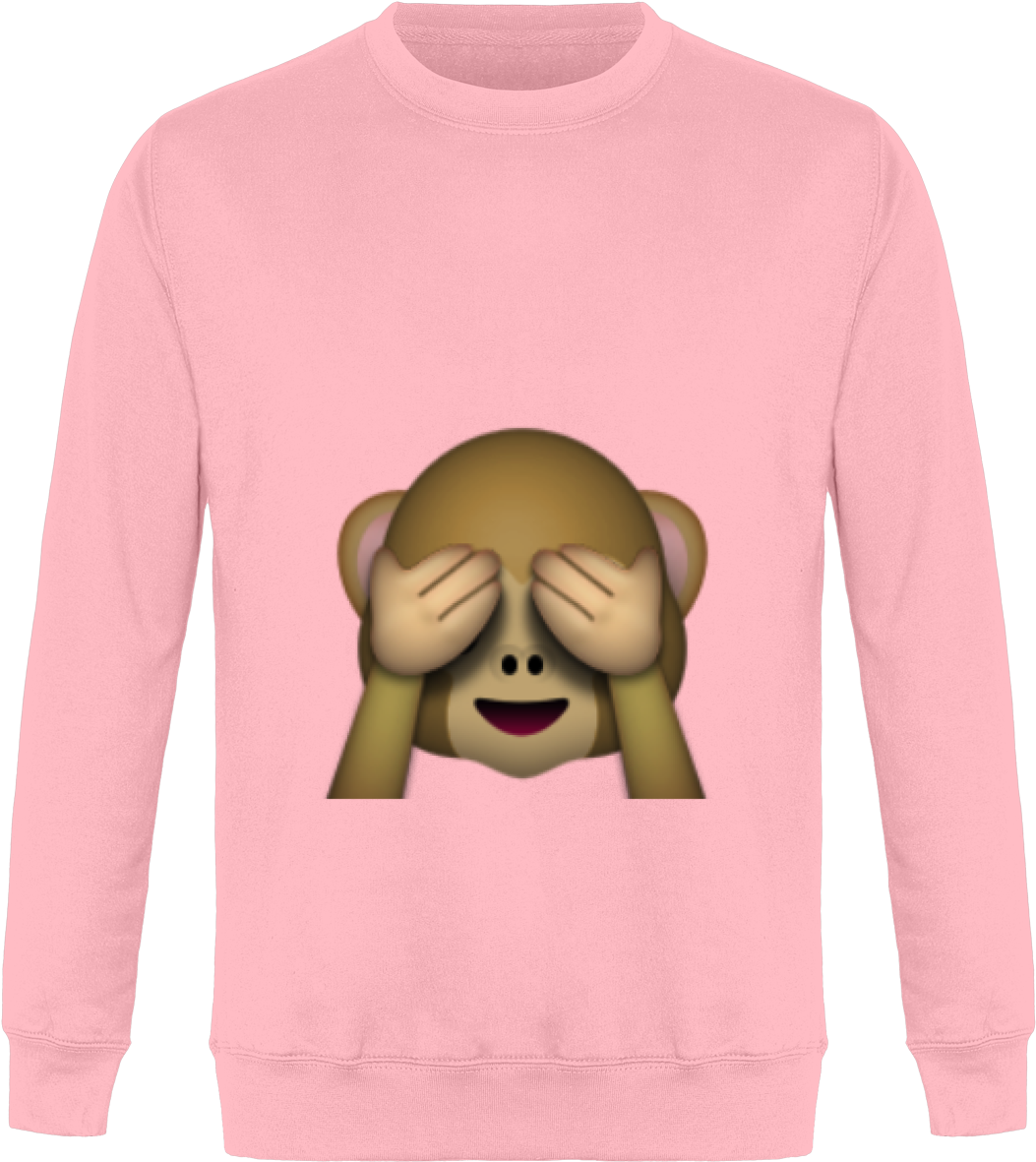 Sweat Emoji - Hear No Evil Monkey Emoji (1052x1200), Png Download