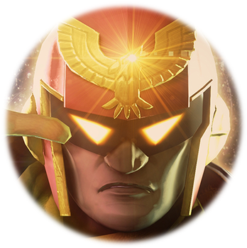 Falcon Icon - Super Smash Bros. For Nintendo 3ds And Wii U (355x357), Png Download
