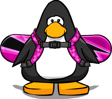 Image Electric Pink Pc Png Wiki Fandom - Club Penguin Green Snowboard (469x413), Png Download