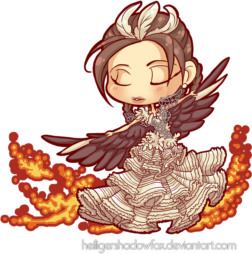 Chibi Katniss Chibi Characters, Hunger Games Cast, - Chibi Hunger Games Katniss (873x902), Png Download