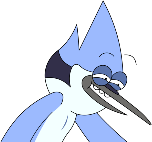 Happy Mordecai - Mordecai Regular Show Face (720x600), Png Download