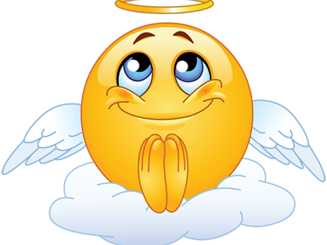 Emoji Face Clipart Angel - Angel Emoticon (640x480), Png Download