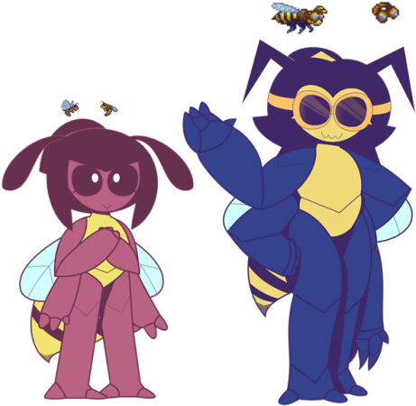 Got Inspired To Draw Some Of The Hornets From Terraria - Hornet Terraria (500x463), Png Download