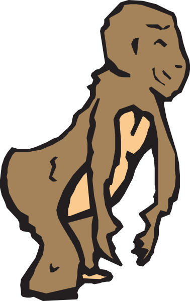 Chimp Art Svg Clip Arts 378 X 599 Px (378x599), Png Download