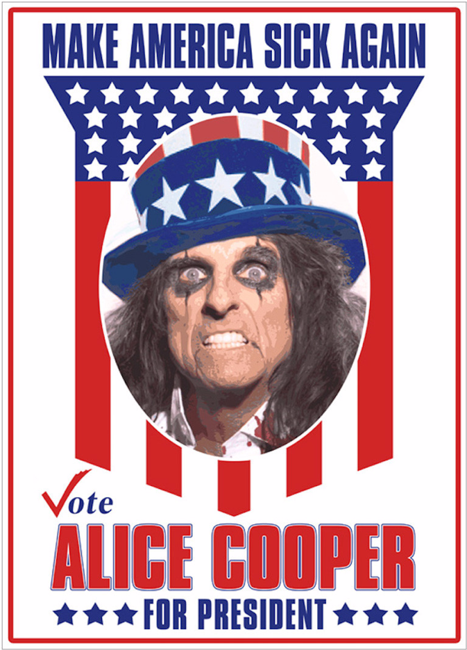 Alice Cooper Is Running For President Again - Alice Cooper For President (1000x1000), Png Download