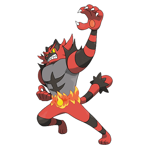 Tapu Koko Is Not The Only Alola Guardian Pokémon As - Pokemon Incineroar (500x500), Png Download