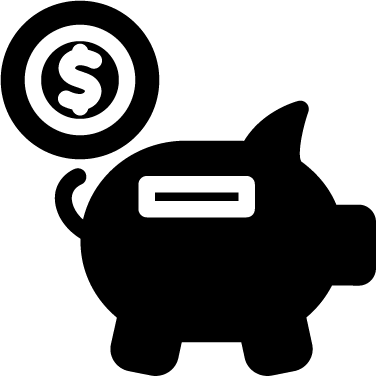 Piggy Bank - Bank (376x376), Png Download
