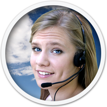 Receptionist Png - Headset Woman (350x350), Png Download