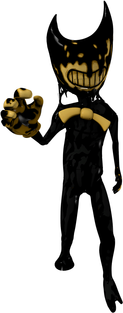 Ink Demon - Bendy And The Ink Machine Downward Fall Bendy (600x1024), Png Download