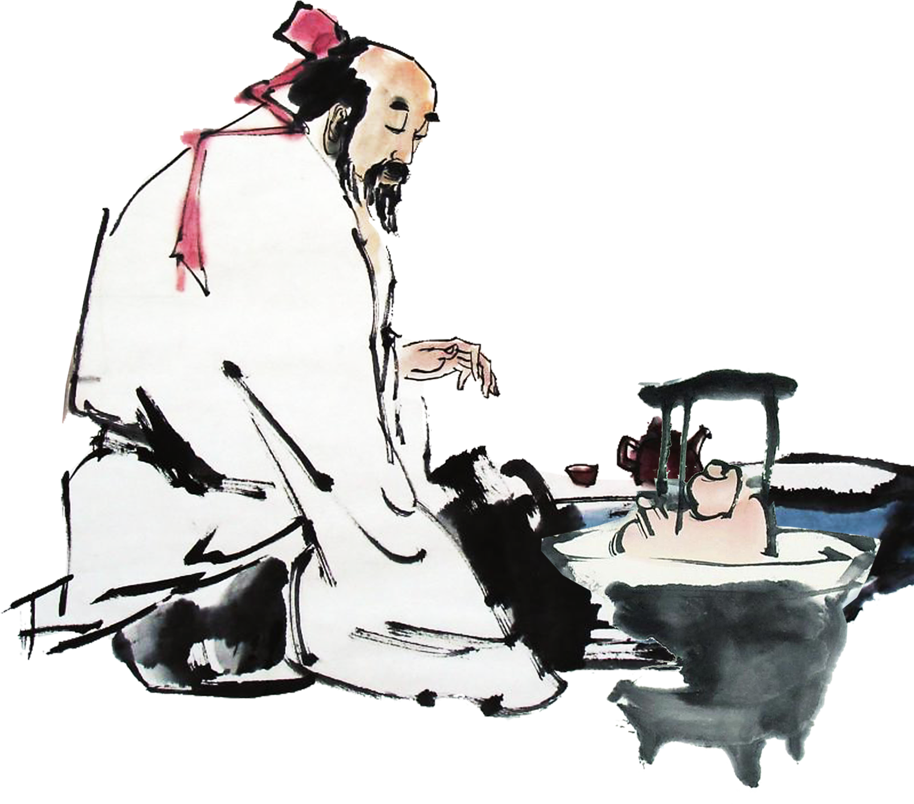 Png Royalty Free Library Ink Chinese Painting Antique - Chinese Painting (1844x1622), Png Download