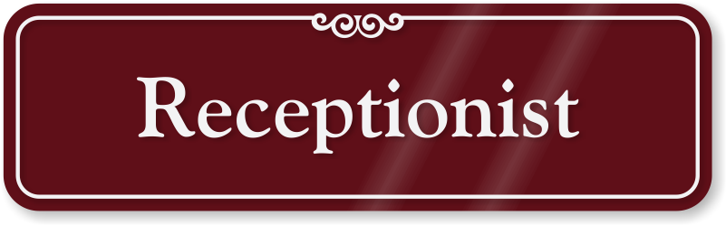 Receptionist Sign - Regulation And Economics By Roger Van Den Bergh (800x570), Png Download