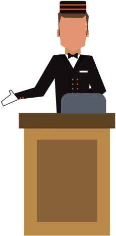 Receptionist - 0shares - Bellhop (500x500), Png Download