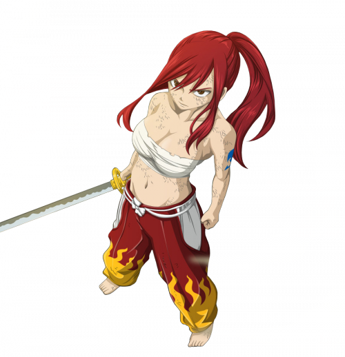 Erza From Fairy Tail - Erza Fairy Tail Png (500x518), Png Download