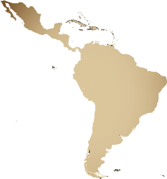 South And Central America Map Png (600x776), Png Download
