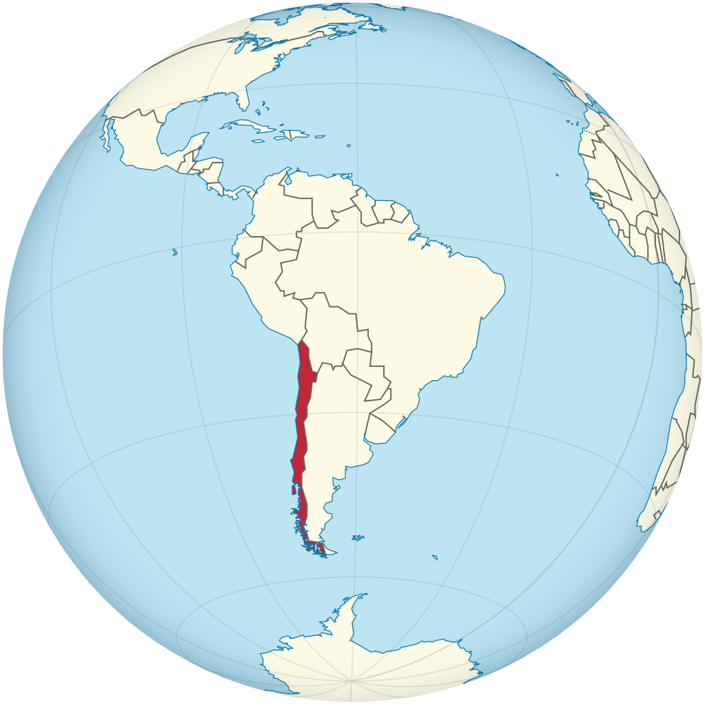 Chile On The Globe - Rio De Janeiro Globe (1023x1024), Png Download