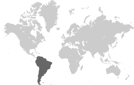 Technical Translation - South America - World Map On A Yellow Background (550x348), Png Download