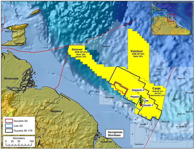Guyana, South America - Stabroek Block Offshore Guyana (640x640), Png Download