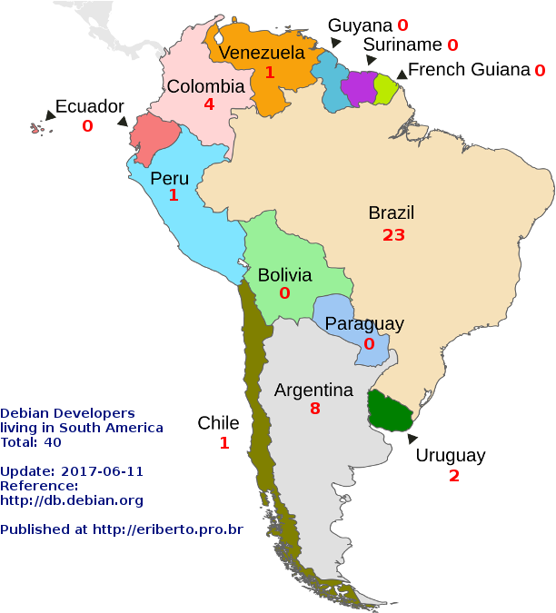 Other Posts By Eriberto - Names Of The States In South America (630x682), Png Download