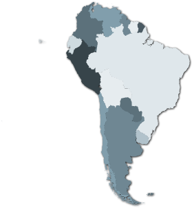 Geography Game About South America - Latin America Map (500x340), Png Download