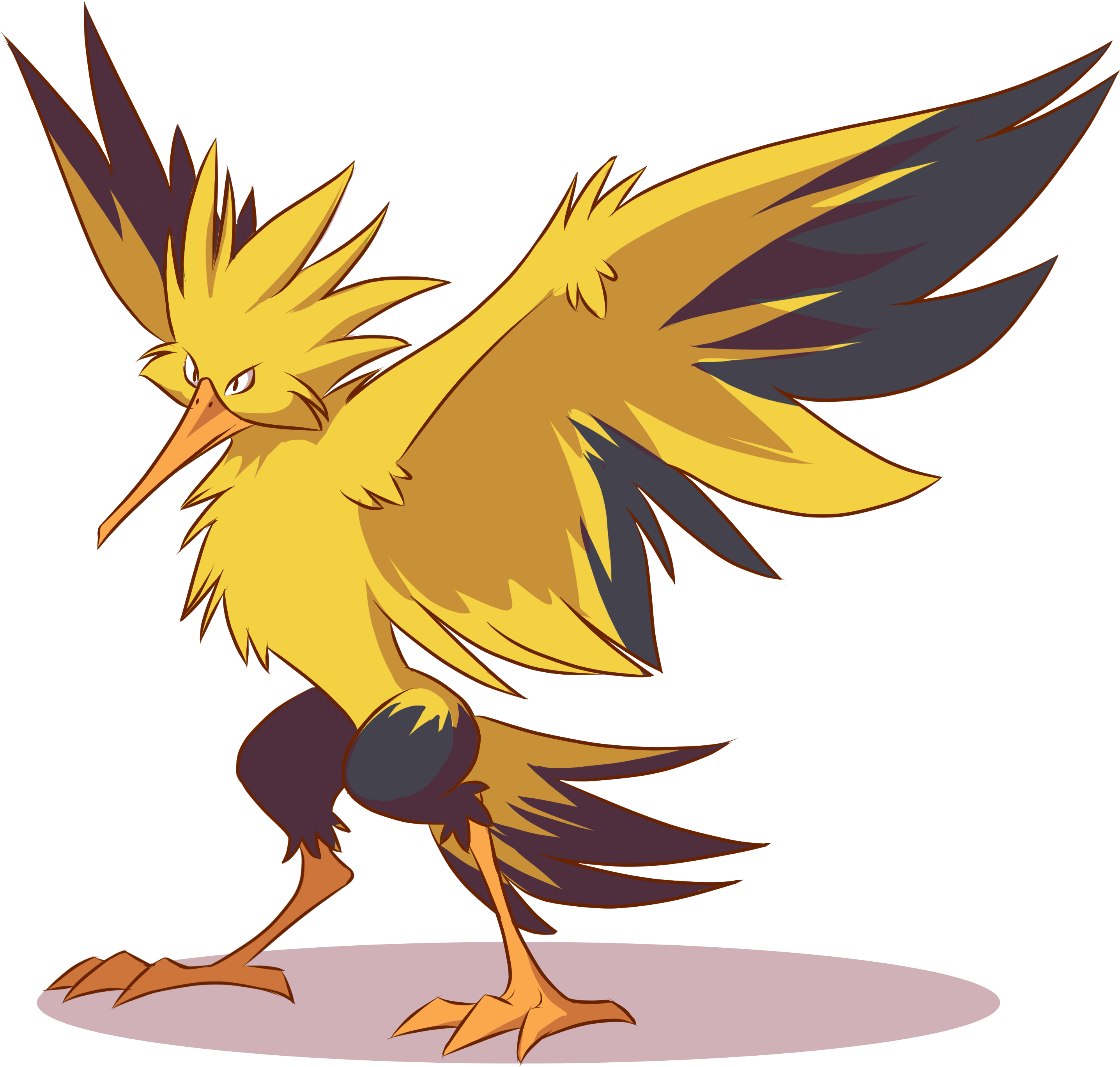 Drawing For Free Download On Mbtskoudsalg - Moltres (3000x3000), Png Download