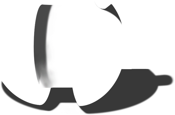 Cast-shadow - Crescent (1311x1323), Png Download