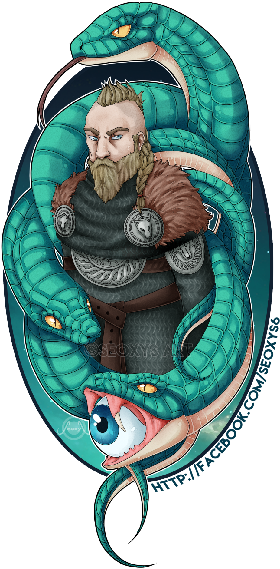 Snake In The Eye ~ I've Been Playing A Lot Of Life - Life Is Feudal Drawing (980x1920), Png Download