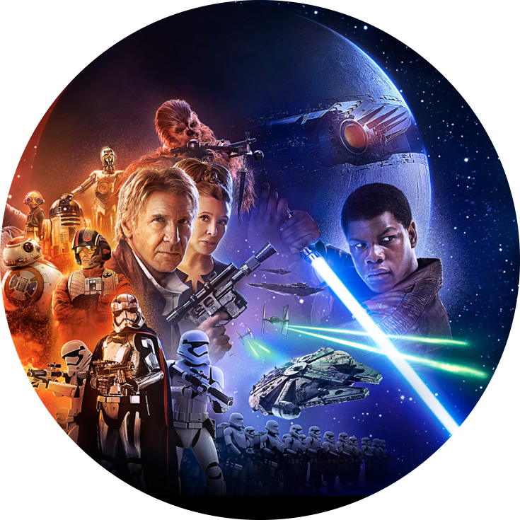 The Force Awakens - Star Wars: The Force Awakens (735x735), Png Download