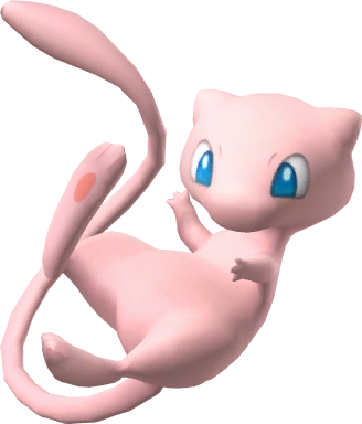 Item Poké Ball - Pokemon Mew 3d Png (328x384), Png Download