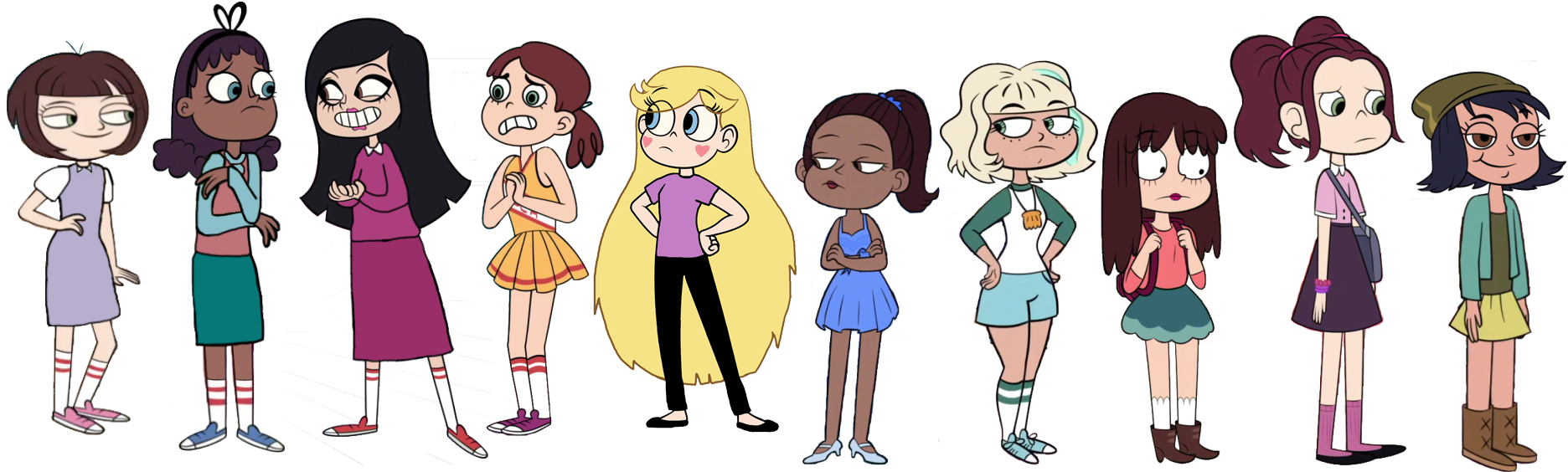 All Women Vector - Cartoon (1920x617), Png Download