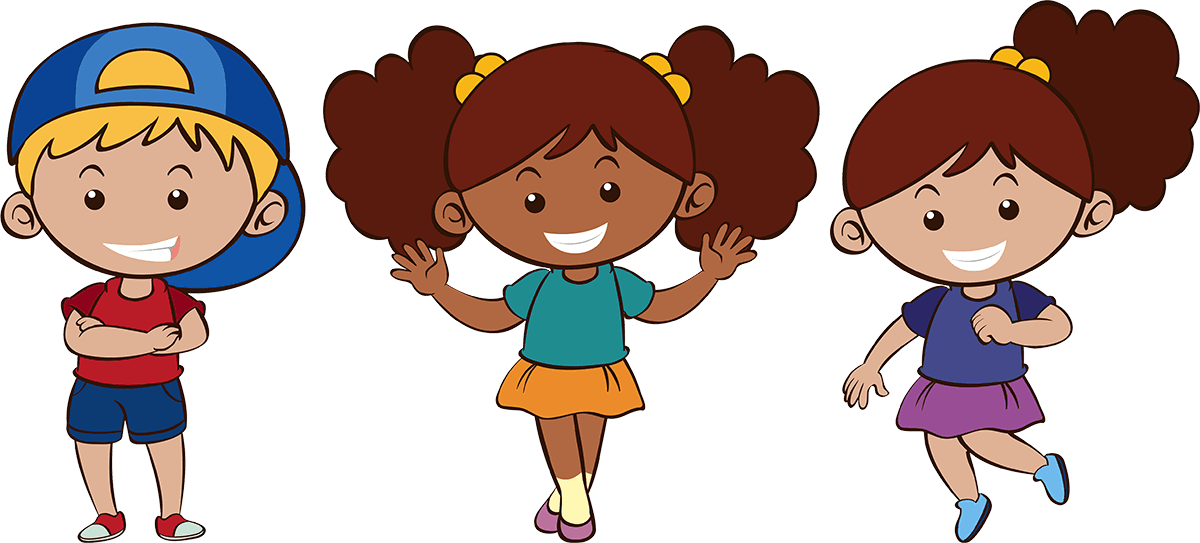 Group Of Vector Preschoolers - Preschool Vector Png (1200x543), Png Download