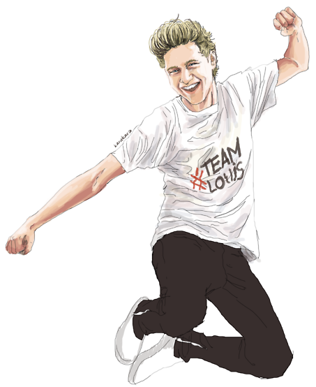 Niall Horan Transparent Tumblr For Kids - Niall Horan Fan Art (500x554), Png Download