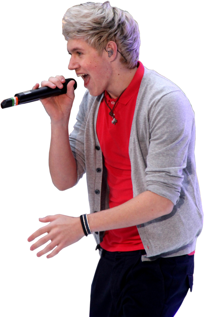 Png Niall Horan - Singing (729x1095), Png Download